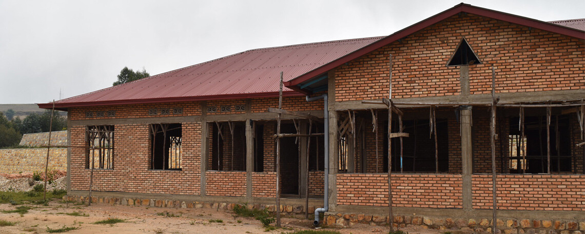 the partially completed bugarama health clinic