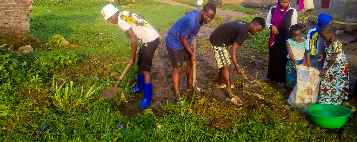 youth club clearing land